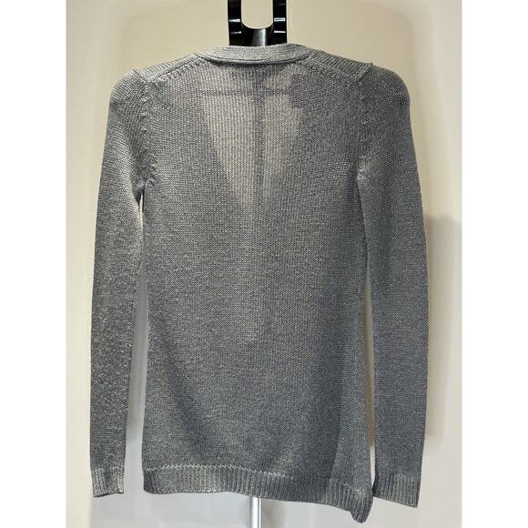 Martin + Osa Metallic Gray Button Cardigan size XS - Picture 2 of 3